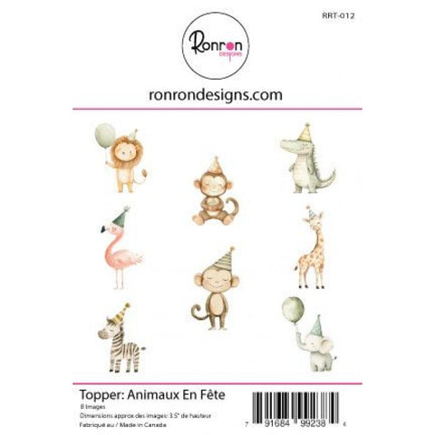 Ronron designs -Topper:   Animaux En Fête