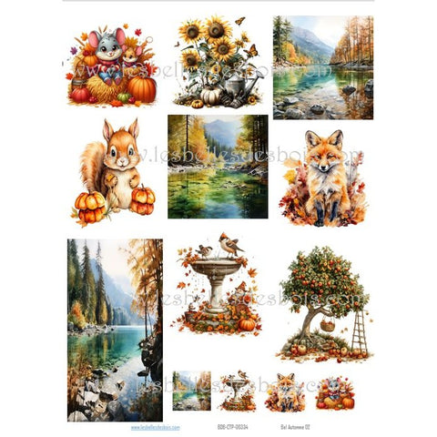 Les belles des bois - Card Topper - Bel automne 02