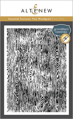 Altenew - Press Plate - Essential Textures - Fine Woodgrain