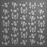 Vaessen Creative • 3D Embossing Folder by Carla Creates Zoom 5.9x5.9"