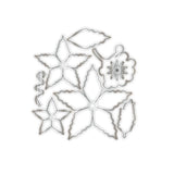 Chloe's Creative Cards 5x7 3D Embossing Folder, Stamp & Metal Die Set - Poinsettia