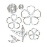 Chloe's Creative Cards 5x7 3D Embossing Folder & Metal Die - Peony Flower