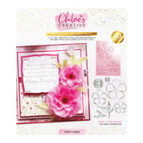 Chloe's Creative Cards 5x7 3D Embossing Folder & Metal Die - Peony Flower