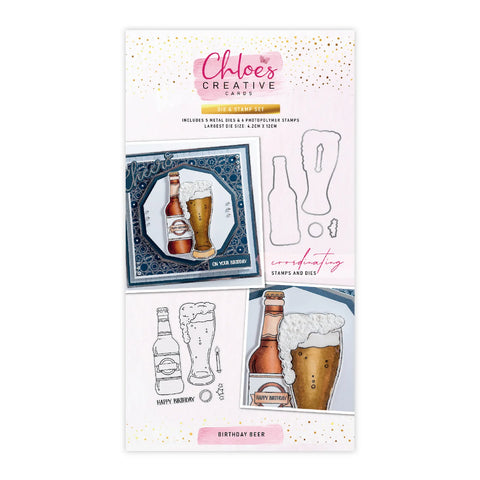 Chloes Creative Cards Die & Stamp Set - Birthday Beer