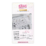 Chloes Creative Cards Die & Stamp Set - Celebrate Sentiment Builder