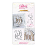 Chloes Creative Cards Die & Stamp Set - Champagne Glasses