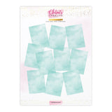 Chloes Creative Cards Designer Printed Vellum (A4) (20 Sheets) - Aquamarine Wash