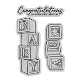 Chloe's Creative Cards Die & Stamp - Baby Collection Blocks