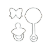 Chloe's Creative Cards Die & Stamp - Baby Collection Rattle