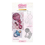 Chloe's Creative Cards Die & Stamp - Baby Collection Rattle