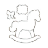 Chloe's Creative Cards Die & Stamp - Baby Collection Rocking Horse