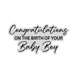 Chloe's Creative Cards Die & Stamp - Baby Collection Sentiment Baby Boy