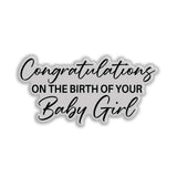 Chloe's Creative Cards Die & Stamp - Baby Collection Sentiment Baby Girl