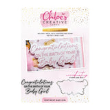 Chloe's Creative Cards Die & Stamp - Baby Collection Sentiment Baby Girl