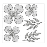 Chloe's Creative Cards Photopolymer Stamp Set (Square) - Majestic Flower