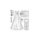 Chloes Creative Cards Die & Stamp Set - Tuxedo and Gown