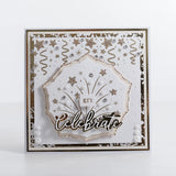 Chloes Creative Cards Die & Stamp Set - Celebrate Sentiment Builder