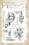 Tracy Evans - dog rose & butterfly TE45