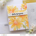 Altenew Daisies stencil and embossing folder