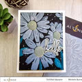 Altenew Daisies stencil and embossing folder