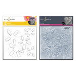 Altenew Daisies stencil and embossing folder