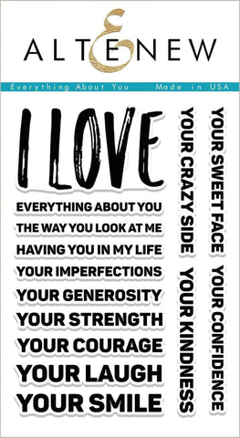 Altenew Everything About You Stamp Set