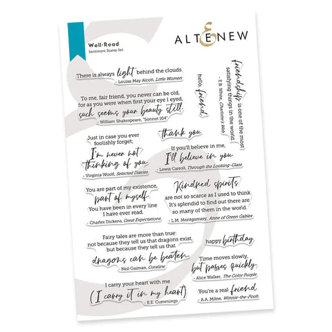 Altenew Well-Read Stamp Set