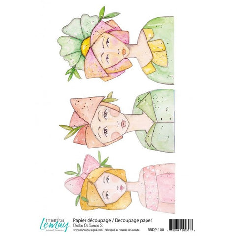 Ronron designs -Papier de riz: Marika Lemay - Drôles De Dames 2