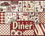 Scrapbook Resource Co – 7 x 6 Inches Paper Pad - The Diner