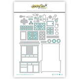 Honey Bee Lovely Layers: Hoosier Cabinet - Stand-Alone Dies