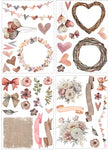 Funky fossil - Rustic Romance Rub On Transfers