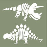 Funky fossil -Dino Bones stencil