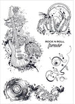 Funky fossil - A5 Rock and Roll stamp set