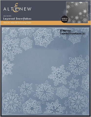 Altenew Layered Snowflakes 3D Embossing Folder