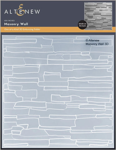 Altenew Masonry Wall 3D Embossing Folder