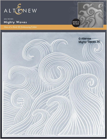 Altenew Mighty Waves 3D Embossing Folder