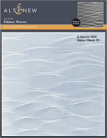 Altenew Ribbon Waves 3D Embossing Folder