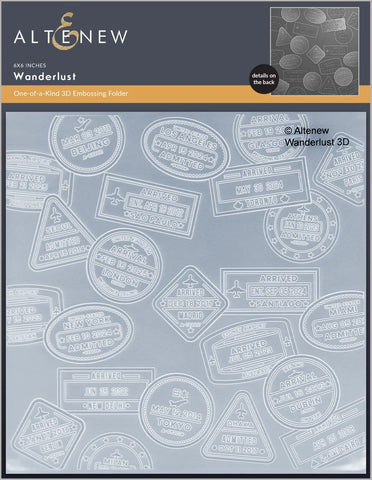 Altenew Wanderlust 3D Embossing Folder