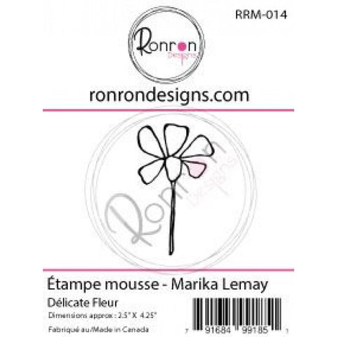 Ronron designs -Étampe de mousse: Délicate Fleur