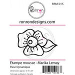 Ronron designs -Étampe de mousse: Fleur Dynamique