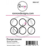 Ronron designs -Étampe de mousse: Ronds Pointillés