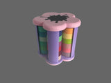 Ink Station Washi Tape Holders: Sakura Pink / Sakura Pink / Horizontal