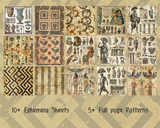Scrapbook Resource Co -  7 x 6 Inches Paper Pad - Ancient Wonders