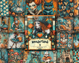 Scrapbook Resource Co – 7 x 6 Inches Paper Pad - Wonderland 5