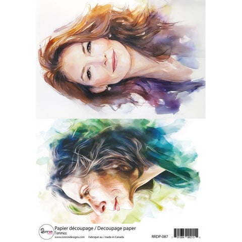 Ronron designs -Papier de riz:Femmes