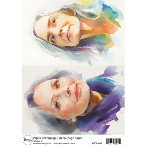 Ronron designs -Papier de riz:Femmes 2