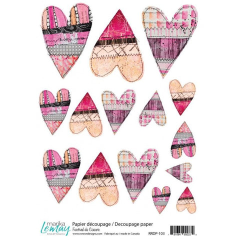 Ronron designs -Papier de riz: Marika Lemay - Festival De Coeurs