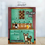 Honey Bee Lovely Layers: Hoosier Cabinet - Wet Bar Add-on - Stand-Alone Dies