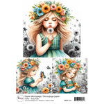 Ronron designs -Papier de riz: Annie Poulin - Fillettes