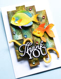 Memory Box Ocean Fish 3D Embossing Folder and Matching Dies